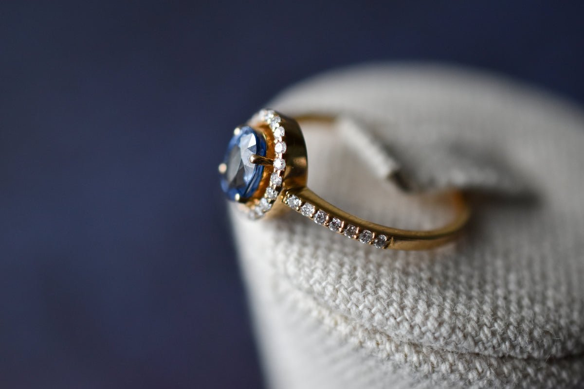 Anillo Aguamarina