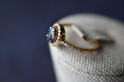 Anillo Aguamarina