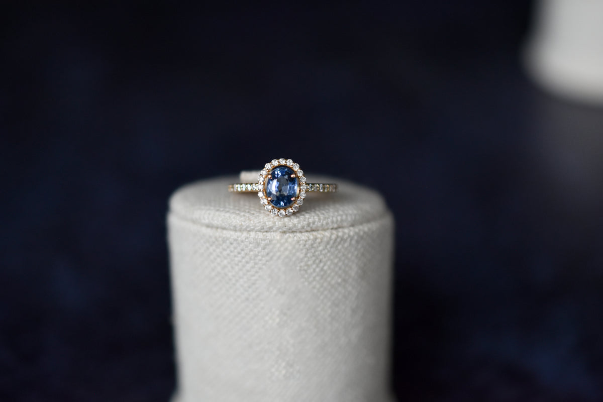 Anillo Aguamarina