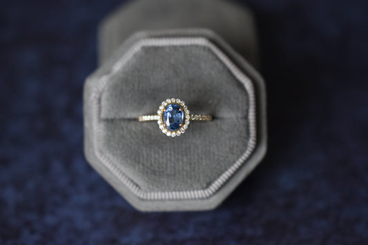 Anillo Aguamarina